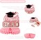 Class of 2026 Graduation Decorations - 40-Piece Pink & Rose Gold Party Kit: Fabric Backdrop, Porch Signs, Guest Book, Honeycomb Centerpieces & Balloons - High School & College Supplies